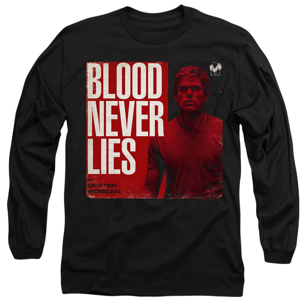 Black - Side - Dexter Unisex Adult Cover T-Shirt