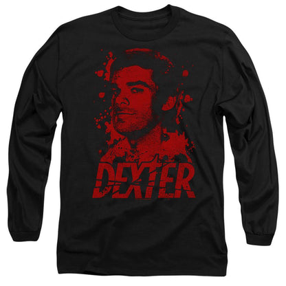 Black - Front - Dexter Unisex Adult Born In Blood T-Shirt