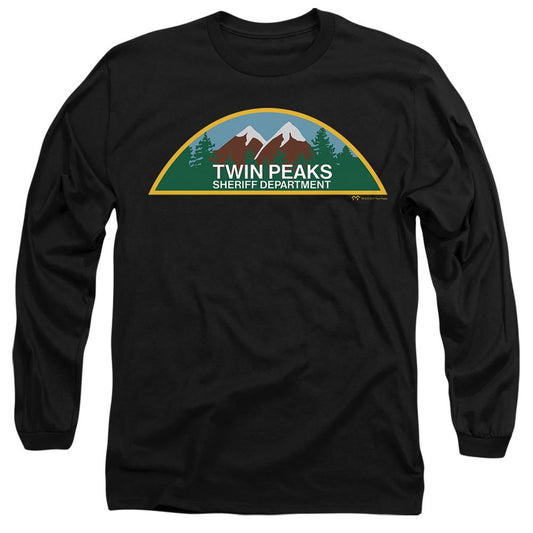 Black - Front - Twin Peaks Unisex Adult Sheriff Department T-Shirt