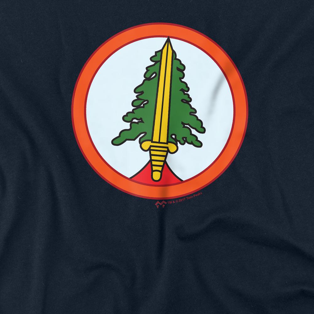 Navy - Back - Twin Peaks Unisex Adult Bookhouse Boys T-Shirt