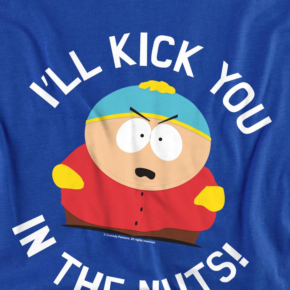 Royal Blue - Back - South Park Unisex Adult Kick You In The Nuts T-Shirt