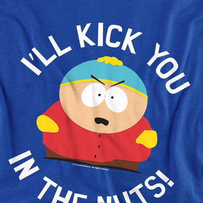 Royal Blue - Back - South Park Unisex Adult Kick You In The Nuts T-Shirt
