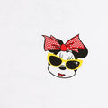 White-Black-Pink - Side - Disney Womens-Ladies Timeless Minnie Mouse Oversized T-Shirt