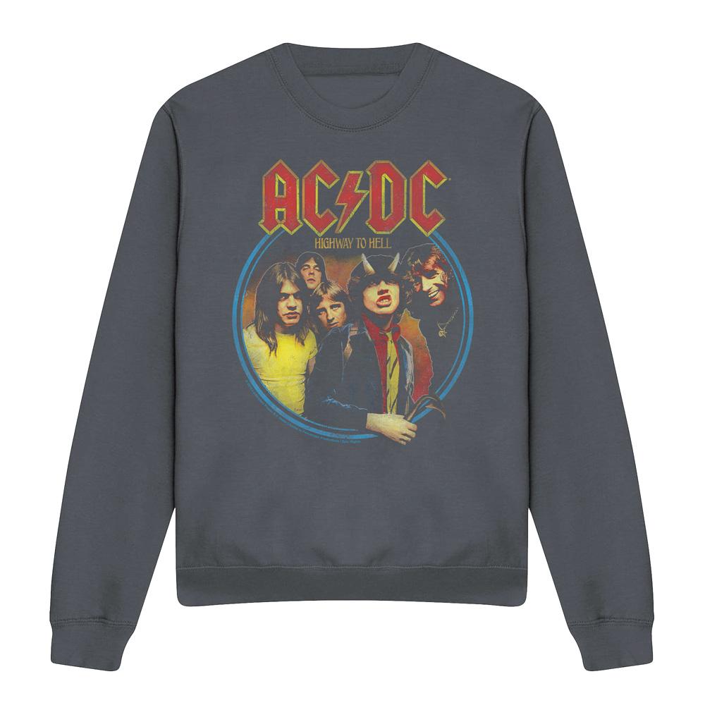 Charcoal - Front - AC-DC Unisex Adult Highway To Hell Sweatshirt