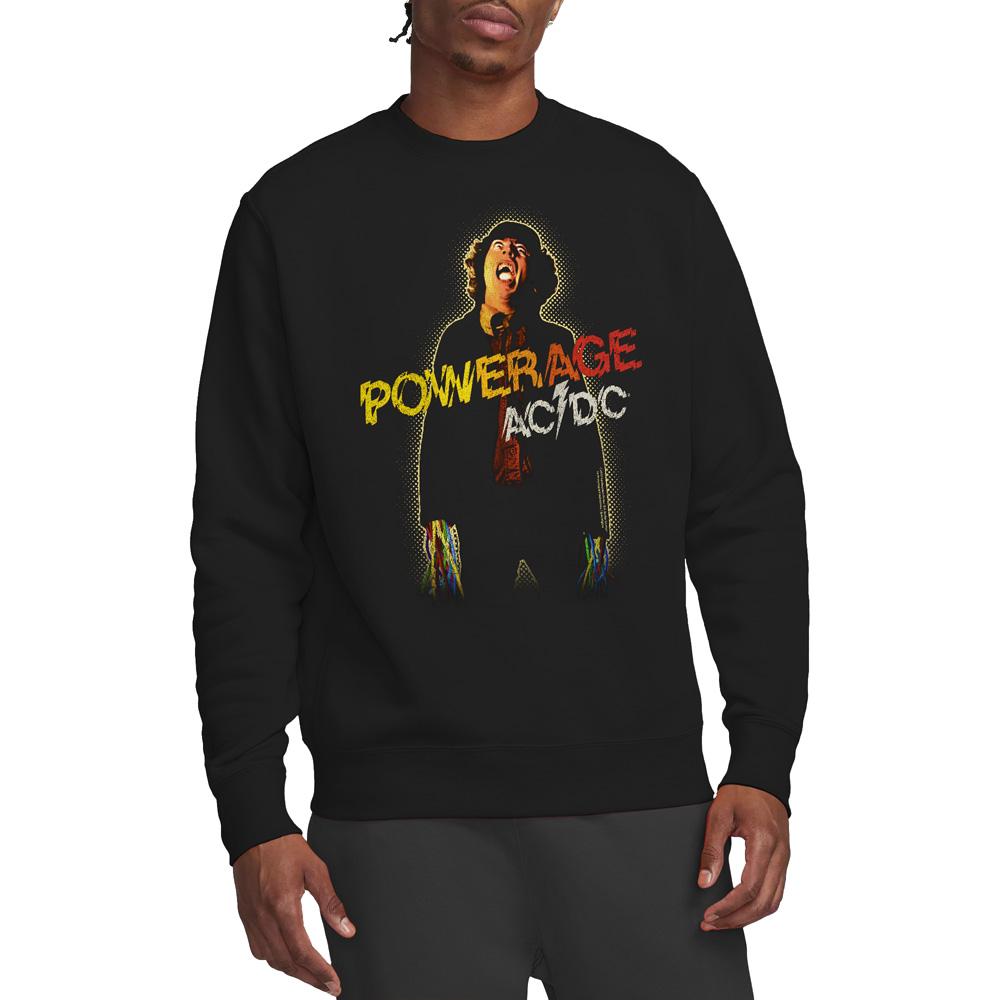 Black - Side - AC-DC Unisex Adult Powerage Sweatshirt