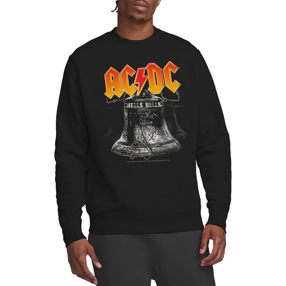 Black - Side - AC-DC Unisex Adult Hells Bells Sweatshirt