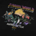 Black - Side - Jurassic World Womens-Ladies Raptors On Tour 2015 Oversized T-Shirt