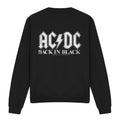 Black - Front - AC-DC Unisex Adult Back In Black Sweatshirt