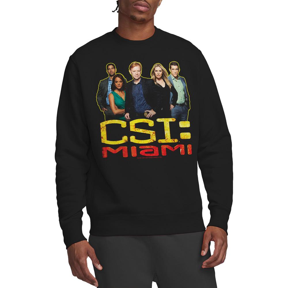 Black - Lifestyle - CSI: Miami Unisex Adult Cast Sweatshirt
