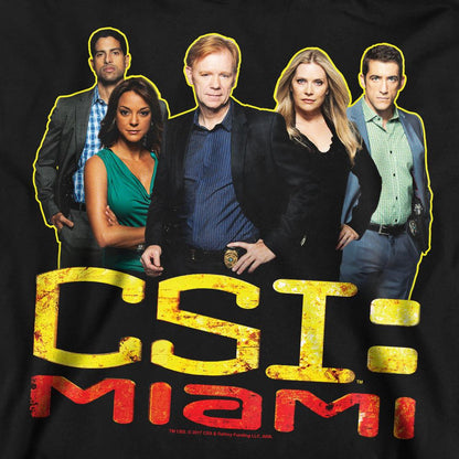 Black - Pack Shot - CSI: Miami Unisex Adult Cast Sweatshirt