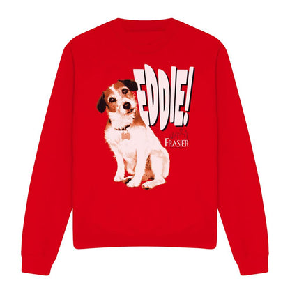 Red - Front - Frasier Unisex Adult Eddie Sweatshirt