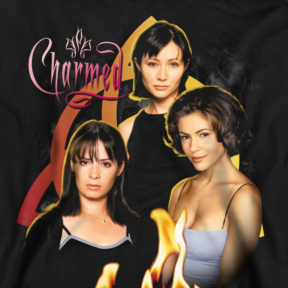 Black - Pack Shot - Charmed Unisex Adult Original Three Sweatshirt