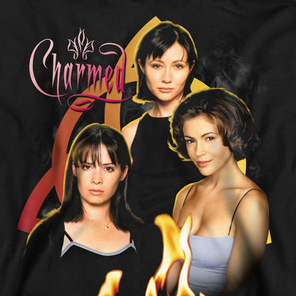 Black - Pack Shot - Charmed Unisex Adult Original Three Sweatshirt