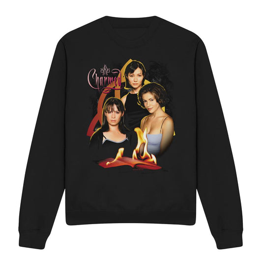 Black - Front - Charmed Unisex Adult Original Three Sweatshirt