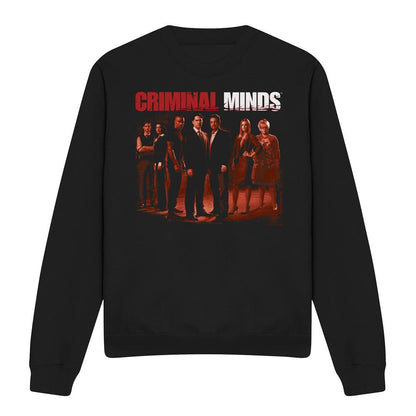 Black - Front - Criminal Minds Unisex Adult The Crew Sweatshirt