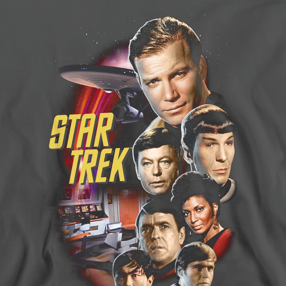 Charcoal - Pack Shot - Star Trek Unisex Adult Classic Crew Sweatshirt