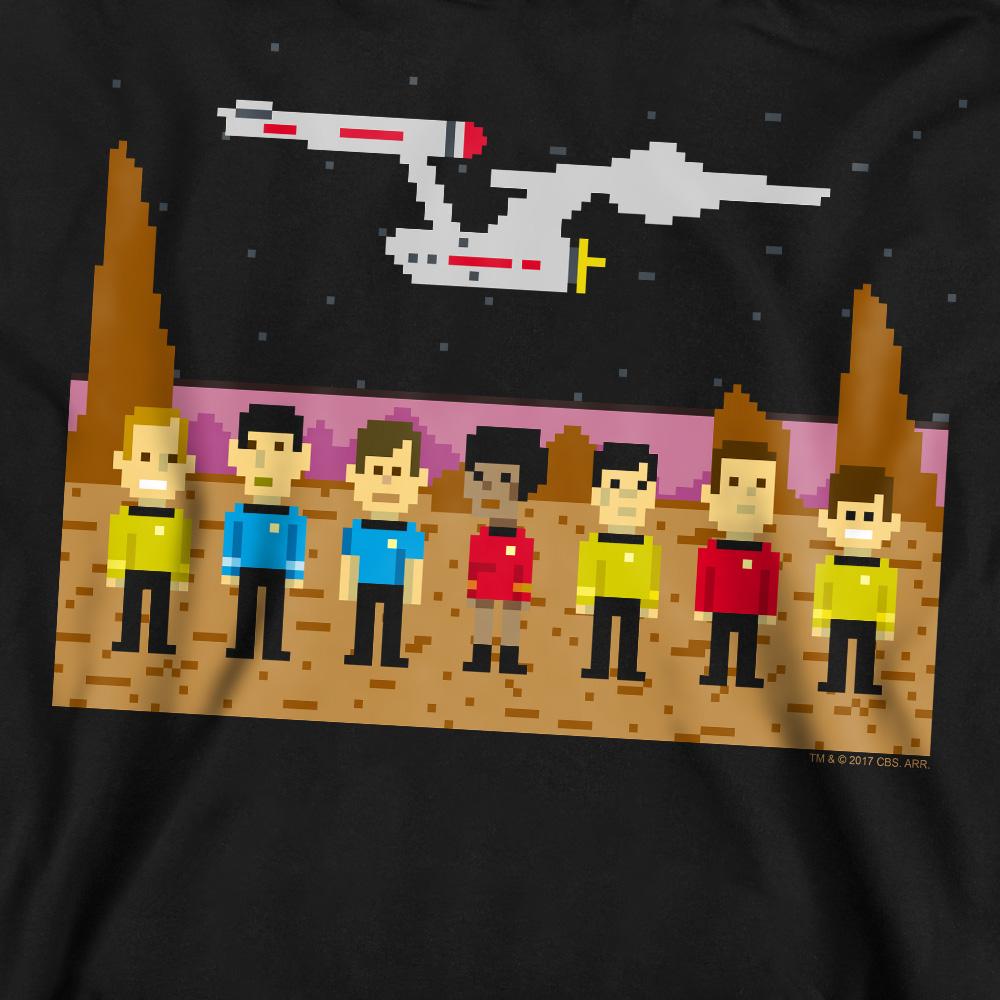 Black - Pack Shot - Star Trek Unisex Adult The Original Series Trexel Crew Sweatshirt