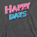 Charcoal - Pack Shot - Happy Days Unisex Adult Logo Sweatshirt