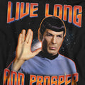 Black - Pack Shot - Star Trek Unisex Adult Original Live Long and Prosper Sweatshirt