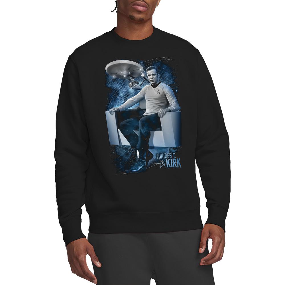 Black - Lifestyle - Star Trek Unisex Adult Captain´s Chair Sweatshirt