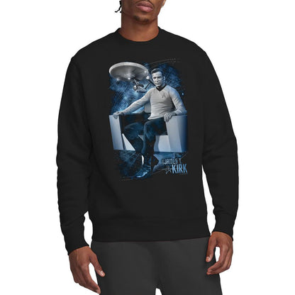 Black - Lifestyle - Star Trek Unisex Adult Captain´s Chair Sweatshirt