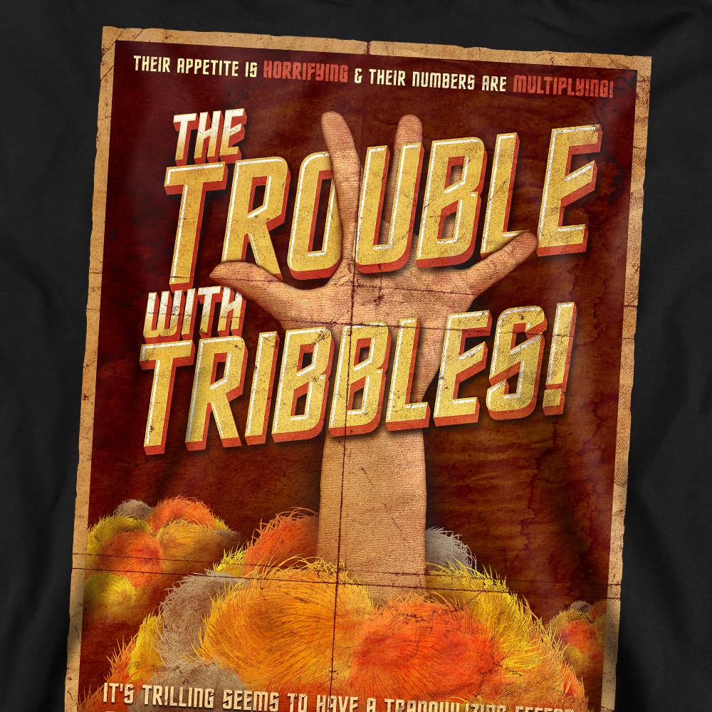 Black - Pack Shot - Star Trek Unisex Adult Tribbles: The Movie Sweatshirt