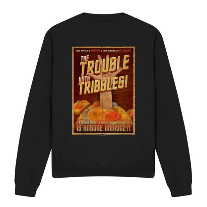 Black - Front - Star Trek Unisex Adult Tribbles: The Movie Sweatshirt