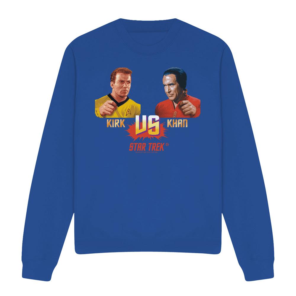 Royal Blue - Front - Star Trek Unisex Adult Kirk Vs Khan Sweatshirt