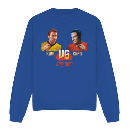 Royal Blue - Front - Star Trek Unisex Adult Kirk Vs Khan Sweatshirt