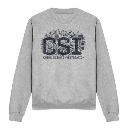 Sport Heather - Front - CSI Unisex Adult Distressed Logo Sweatshirt