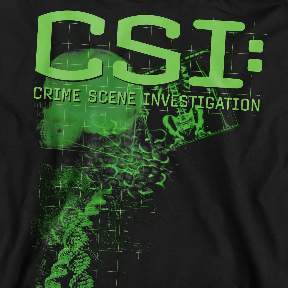 Black - Pack Shot - CSI Unisex Adult Evidence Sweatshirt