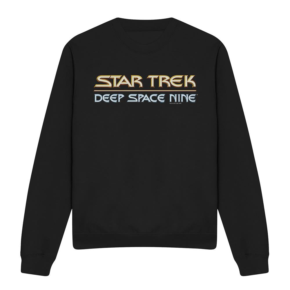 Black - Front - Star Trek Unisex Adult Deep Space Nine Logo Sweatshirt