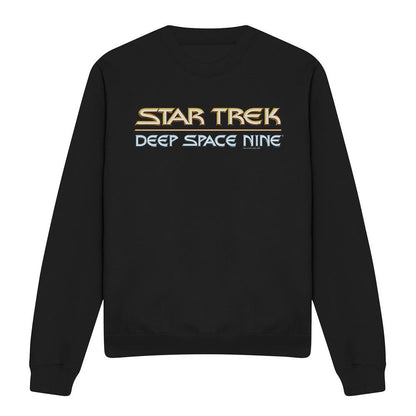 Black - Front - Star Trek Unisex Adult Deep Space Nine Logo Sweatshirt