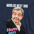 Navy - Pack Shot - Happy Days Unisex Adult Best Dad Sweatshirt