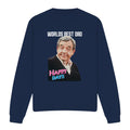 Navy - Front - Happy Days Unisex Adult Best Dad Sweatshirt