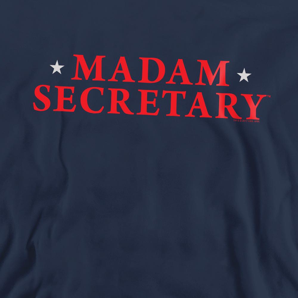 Navy - Pack Shot - Madam Secretary Unisex Adult Logo Sweatshirt