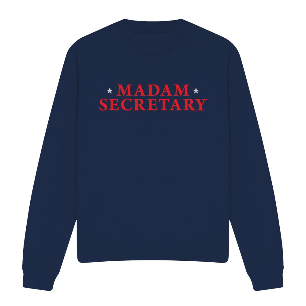 Navy - Front - Madam Secretary Unisex Adult Logo Sweatshirt