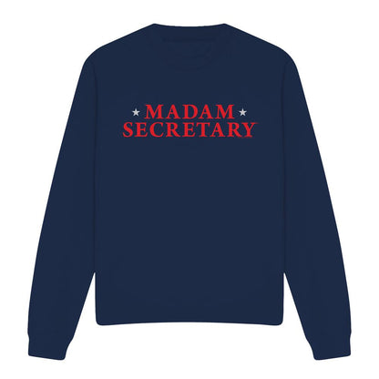 Navy - Front - Madam Secretary Unisex Adult Logo Sweatshirt
