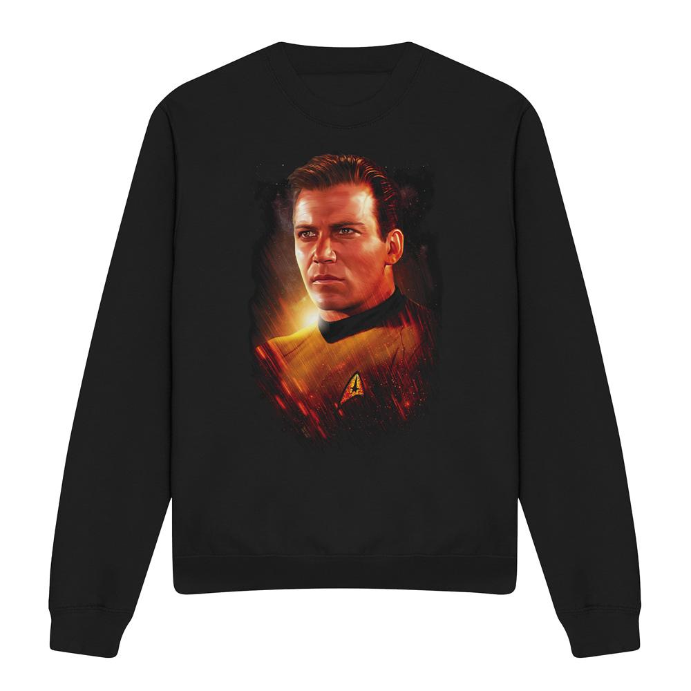 Black - Front - Star Trek: The Original Series Unisex Adult Epic Captain Kirk Sweatshirt