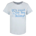 Sky Blue - Front - Disney Womens-Ladies Its Cool To Be Kind Mickey Mouse T-Shirt