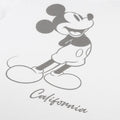 White - Side - Disney Womens-Ladies California Mickey Mouse Vintage T-Shirt