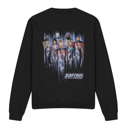 Black - Front - Star Trek Unisex Adult Beam Us Up Sweatshirt