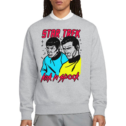 Sport Heather - Lifestyle - Star Trek Unisex Adult Kirk & Spock Sweatshirt