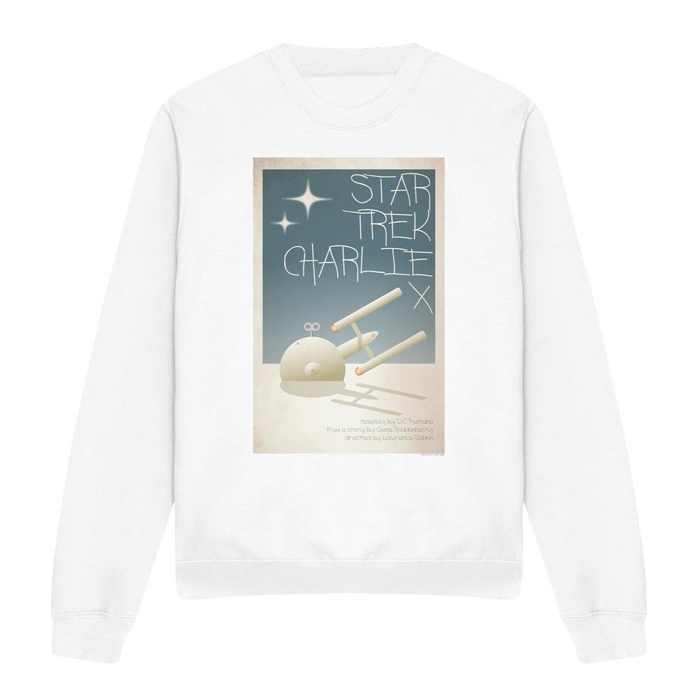 White - Front - Star Trek Unisex Adult The Original Series Episode 2 Sweatshirt