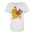 White - Front - The Lion King Womens-Ladies Simba & Friends T-Shirt