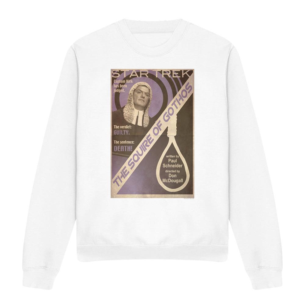 White - Front - Star Trek Unisex Adult The Original Series Episode 17 Sweatshirt