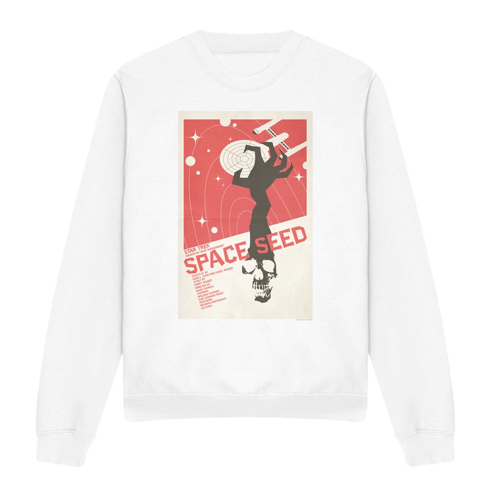 White - Front - Star Trek Unisex Adult The Original Series Episode 22 Sweatshirt