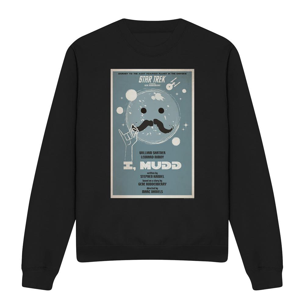 Black - Front - Star Trek Unisex Adult The Original Series Episode 37 Sweatshirt