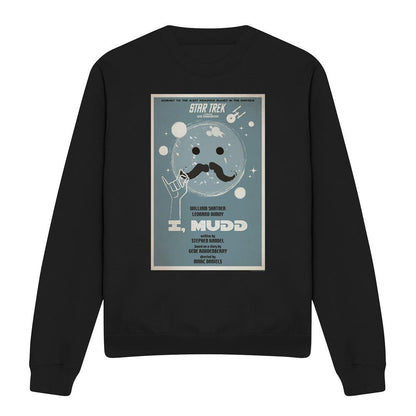 Black - Front - Star Trek Unisex Adult The Original Series Episode 37 Sweatshirt