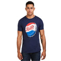 Navy - Back - Pepsi Mens Bottle Cap T-Shirt